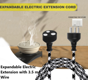 KLICK GADGETS 3PIN COTTON WIRE WHITE AND BLACK ZIGZAG 2