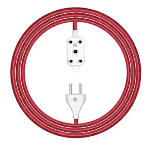 KLICK GADGETS 2PIN AND 3PIN SOCKET EXTENSION MULTI-PURPOSE WIRE RED 